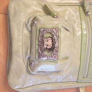 COPY - Lime green betty boop bag